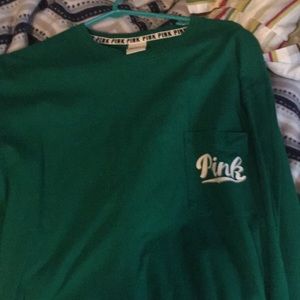 Long sleeve pink tee